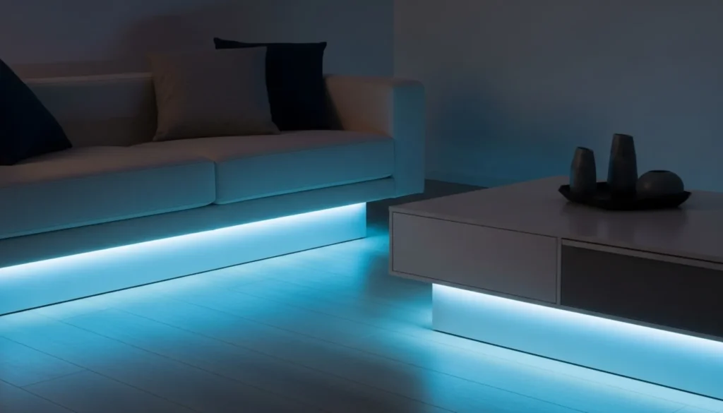 Fitas de LED sob móveis Fitas de LED sob móveis